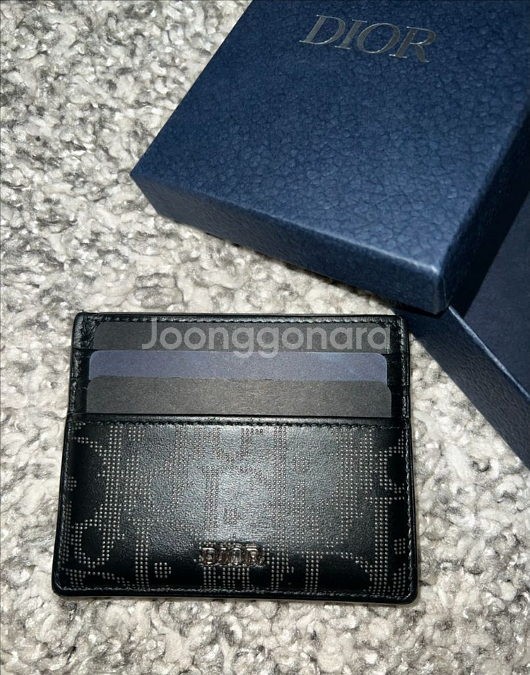 정품 디올 오블리크 갤럭시 카드 지갑--3