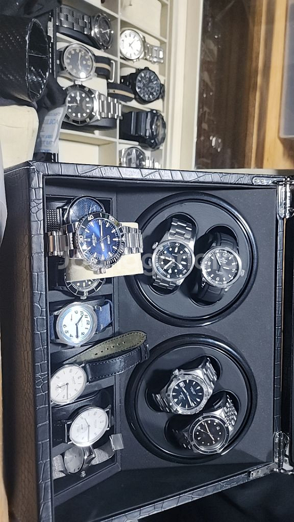 오리스(ORIS) 아퀴스(애커스) 딥블루 다이버 워치--5