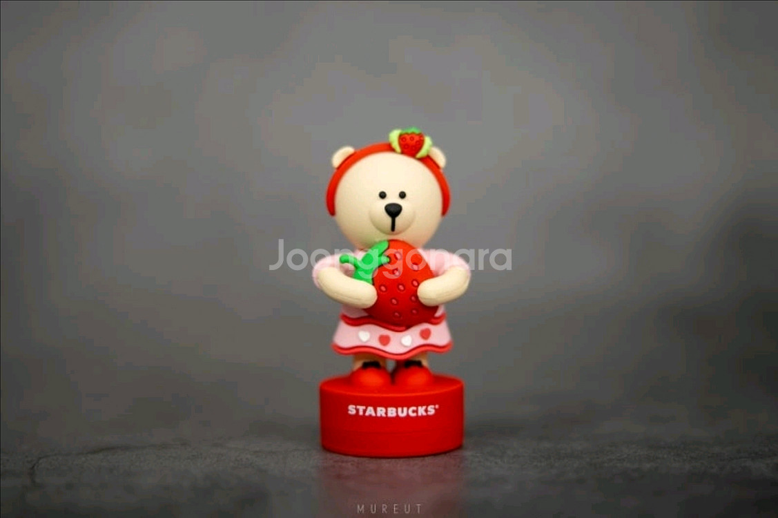 [정품/새상품] 스타벅스 스트로베리 베어리스타 스템프--0