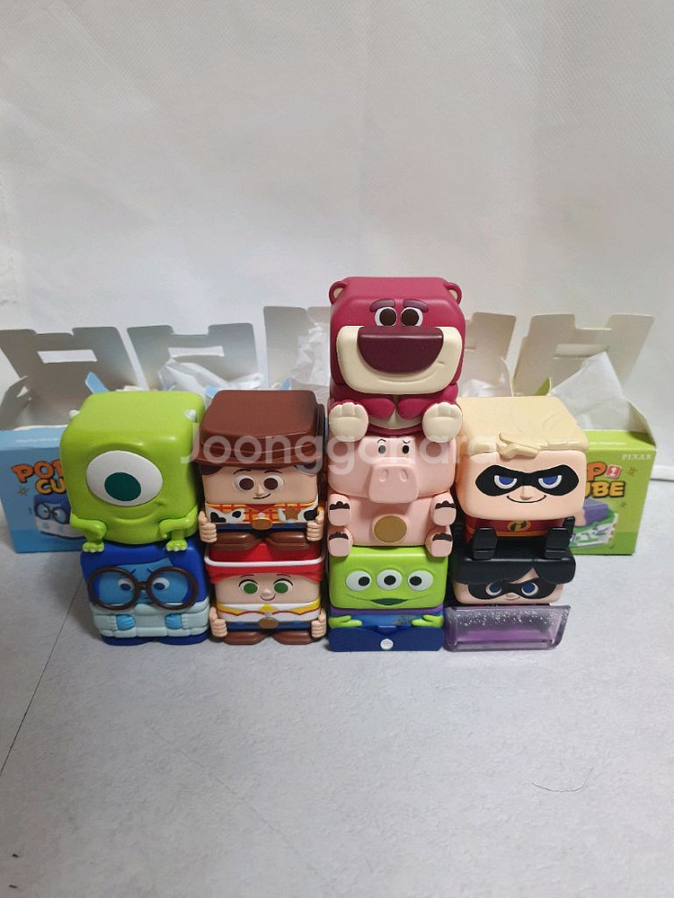 팝마트 팝 큐브 피규어 토이스토리 알린 랏소 우디 햄--0