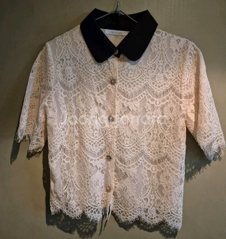 수입 레이스 블라우스 파티수 바이씨니 11am 로아르--0