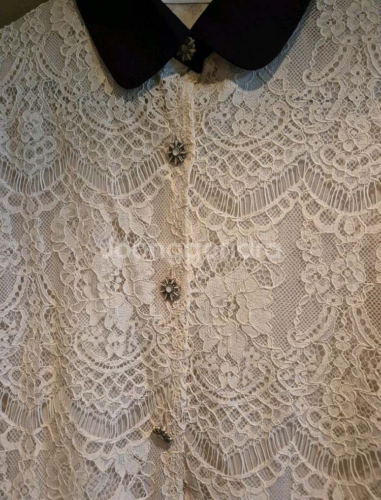 수입 레이스 블라우스 파티수 바이씨니 11am 로아르--1