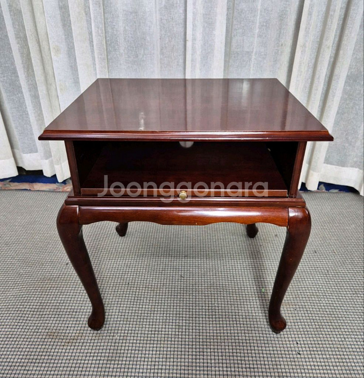 엔틱 Queen Anne style 사이드 테이블--0