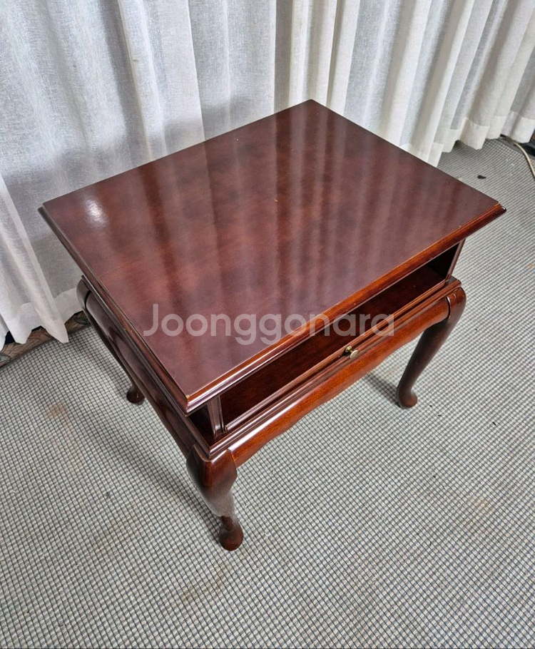 엔틱 Queen Anne style 사이드 테이블--1