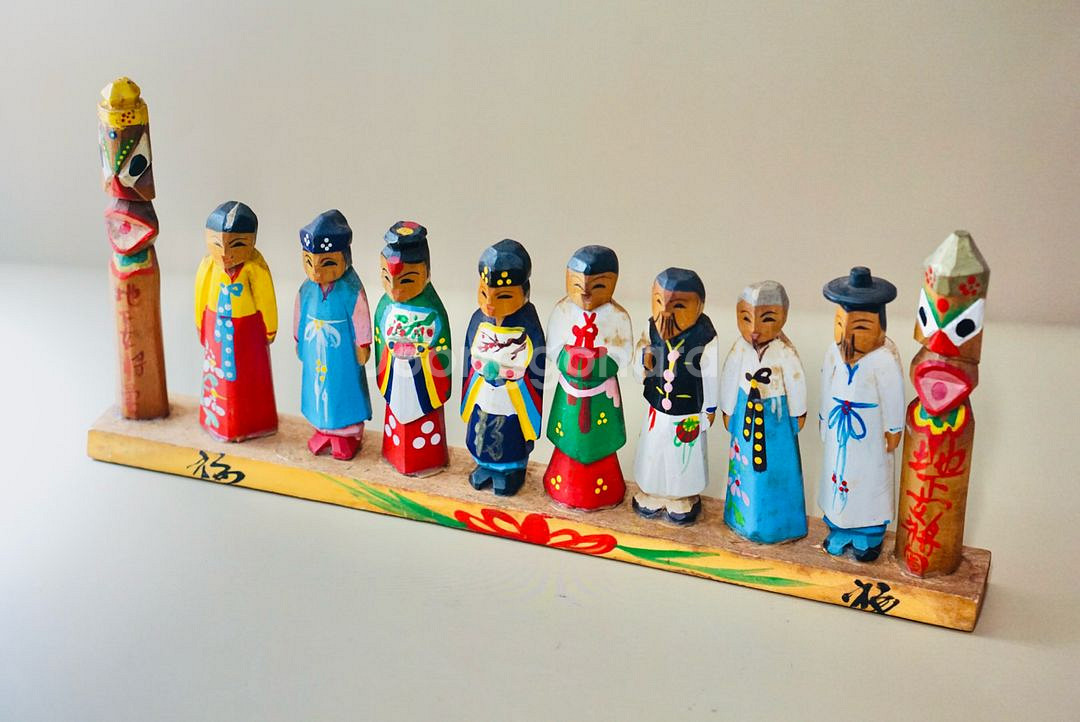 50-70년대 한국 전통 목각인형 근대사 골동품 빈티지--3