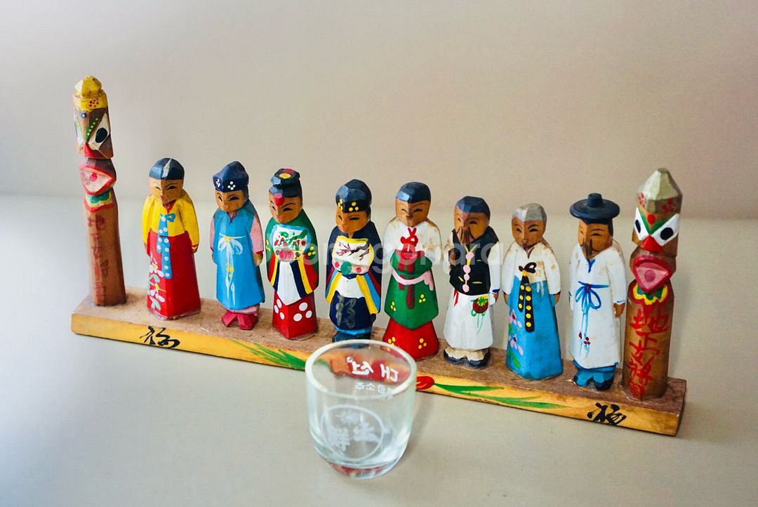 50-70년대 한국 전통 목각인형 근대사 골동품 빈티지--0