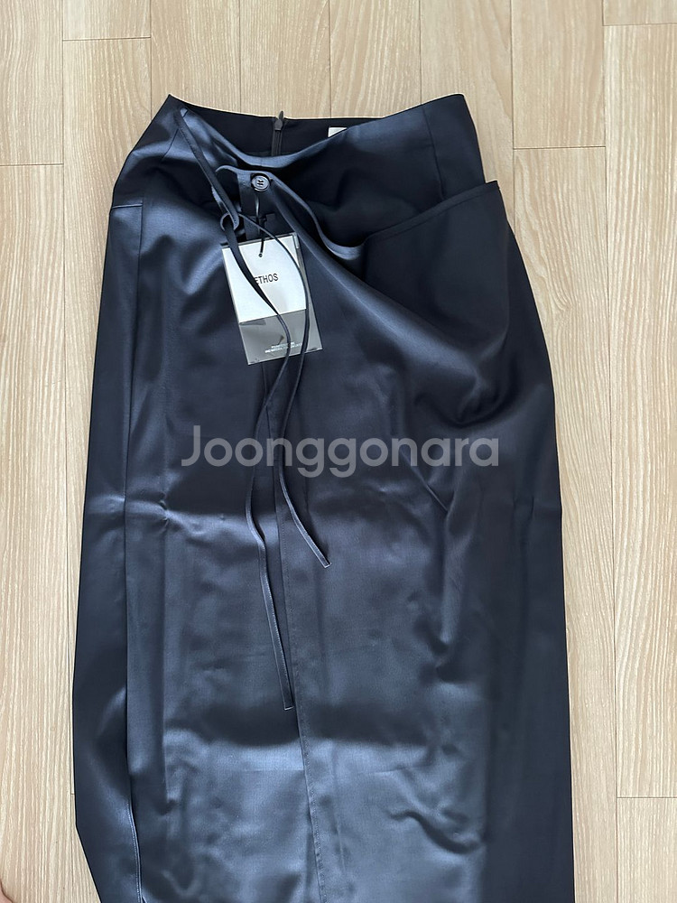 에토스 STRAP WRAP SKIRT (네이비 s)--2