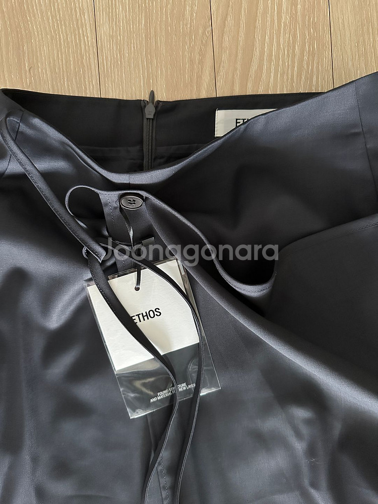 에토스 STRAP WRAP SKIRT (네이비 s)--0