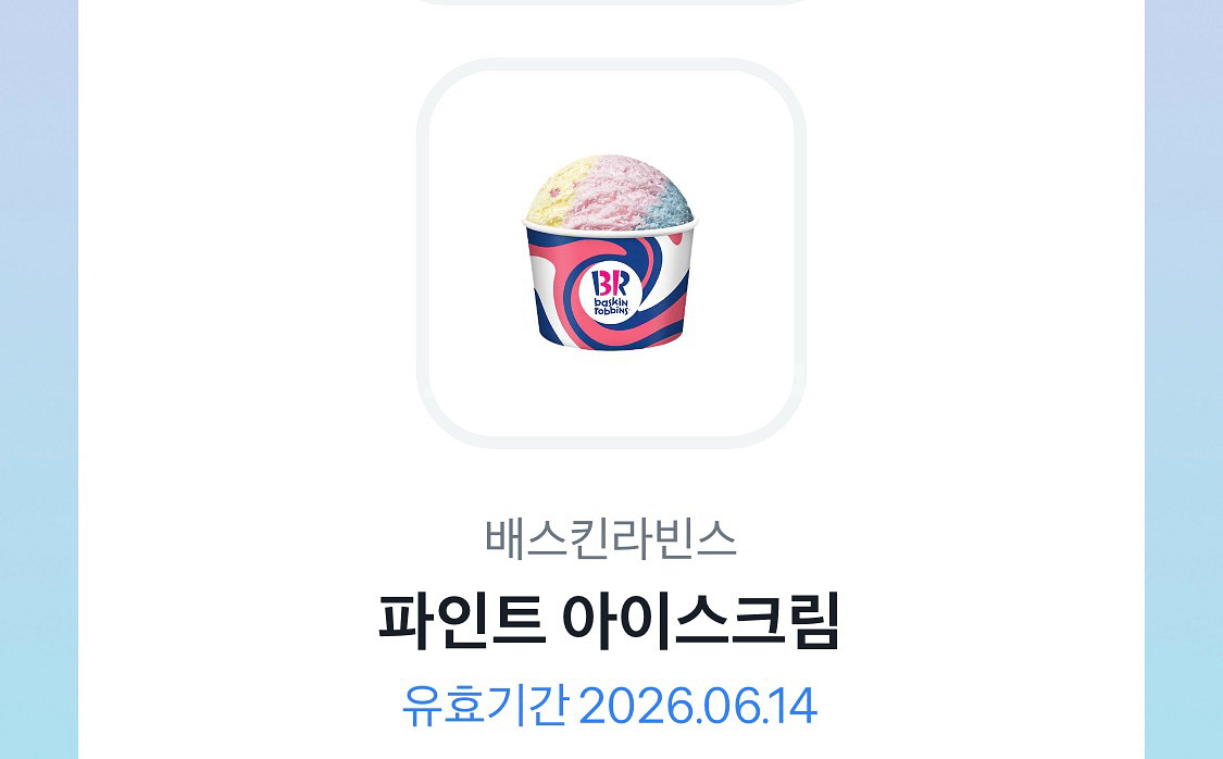 베스킨라빈스 파인트 아이스크림--0