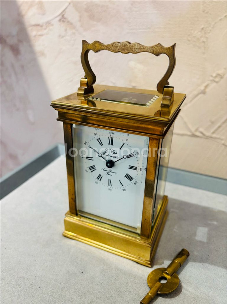 레페 1839 Lepee 명품 빈티지 캐리지시계 탁상시--1