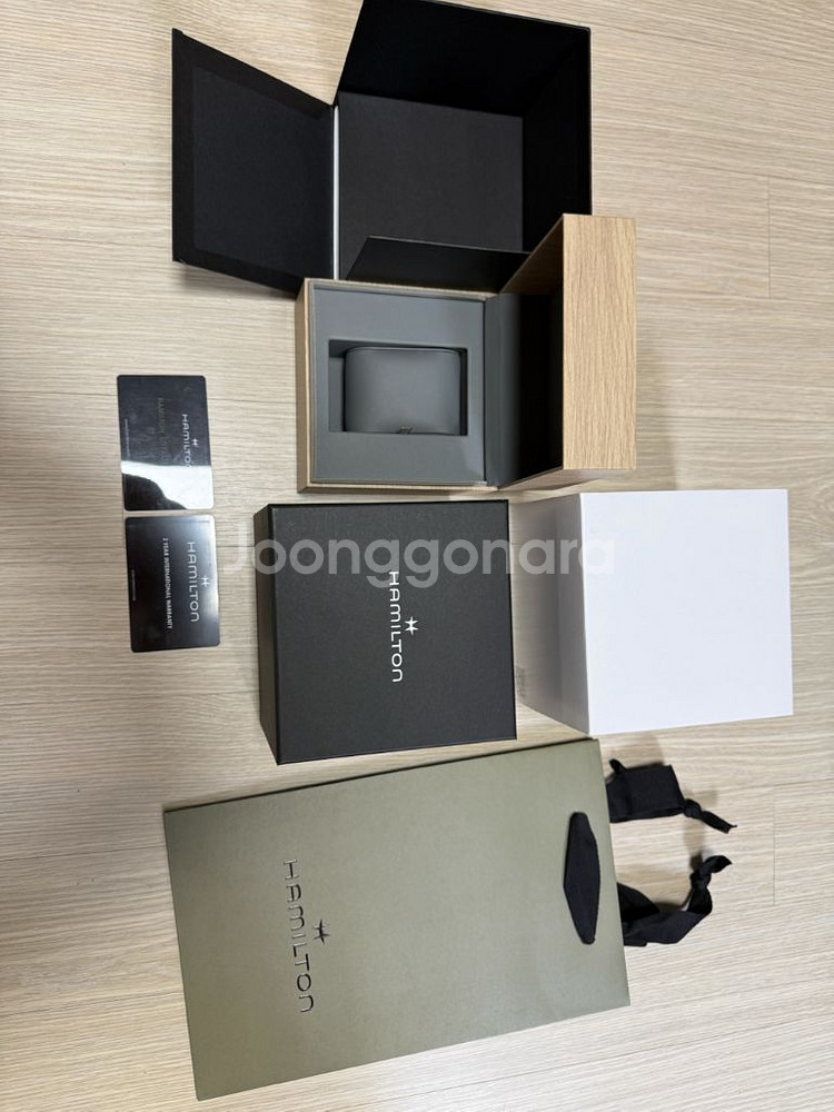 해밀턴 카키필드 쿼츠 38 검판(거의 새거)--9