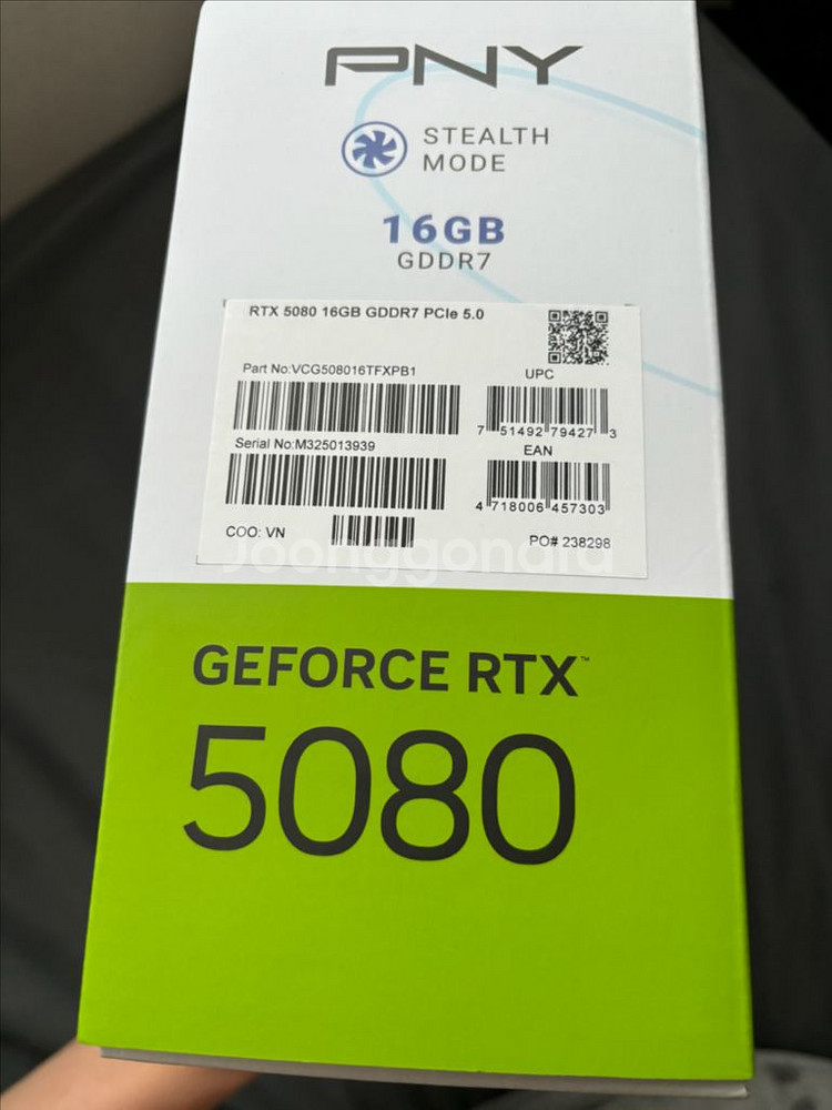 PNY 지포스 RTX 5080 새상품--2