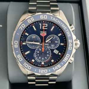 태그호이어 포뮬러1 크로노 청판 쿼츠 43mm