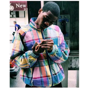 [L] 슈프림 17SS 마드라스 트랙 자켓 멀티