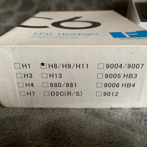c6 LED 전조등 팔아요 H8타입