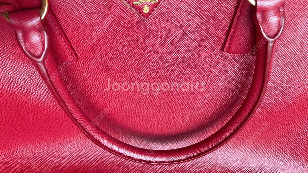 프라다 사피아노 럭스 BN2274 레드 토트백--7