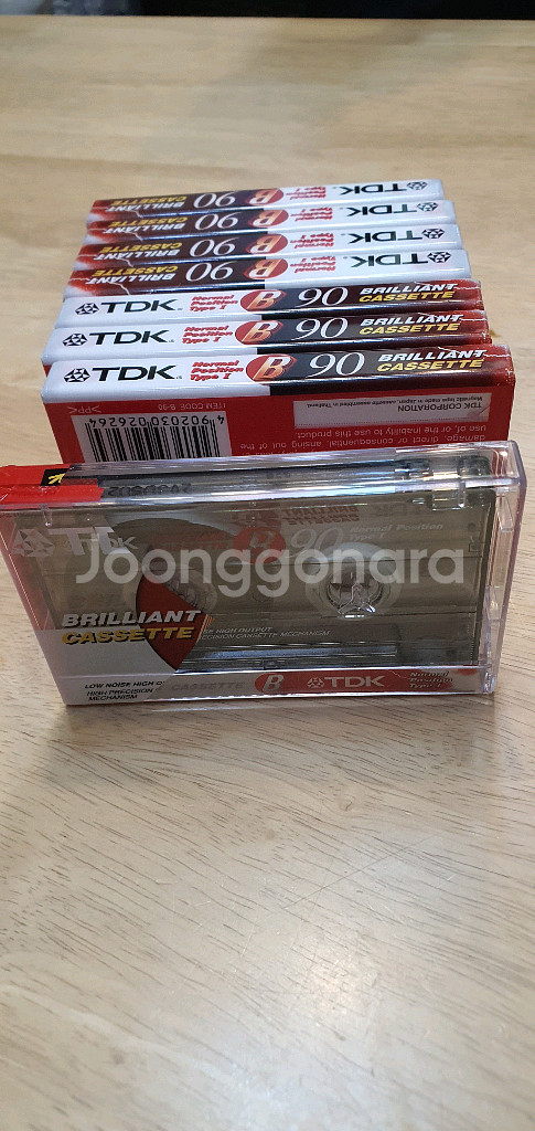 tdk b90 정품 카세트공테이프 미사용8개--5