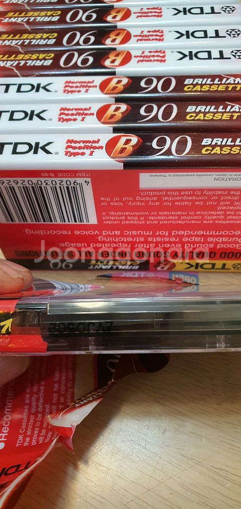 tdk b90 정품 카세트공테이프 미사용8개--3