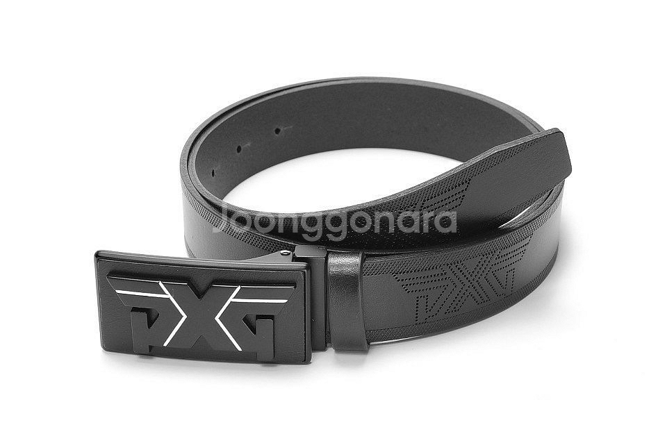 PXG 골프 남성 엠보 로고 라인포인트 골프 벨트--2