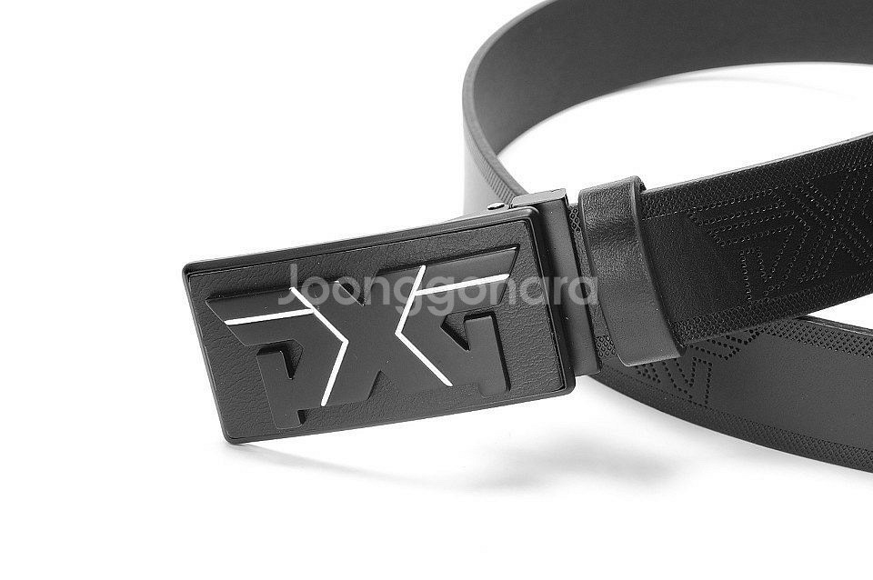 PXG 골프 남성 엠보 로고 라인포인트 골프 벨트--5