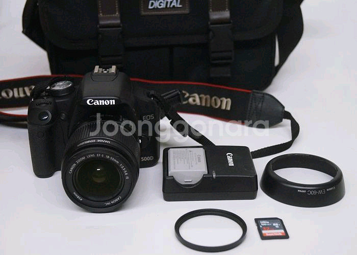 인하 -캐논 EOS 500D 카메라 셋트--0