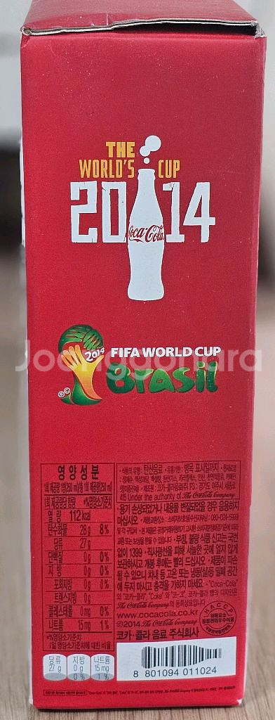2014년 브라질월드컵 기념 코카콜라 6병 박스 세트--3
