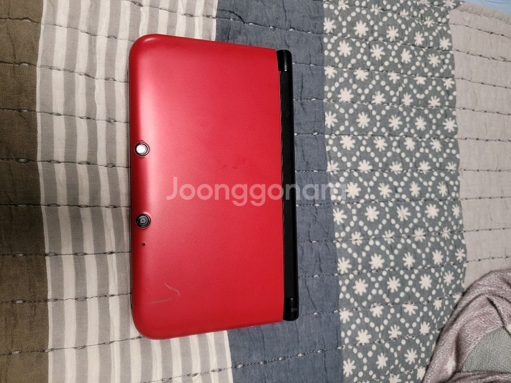 닌텐도 3DS XL 레드+칩 7개 판매합니다--1