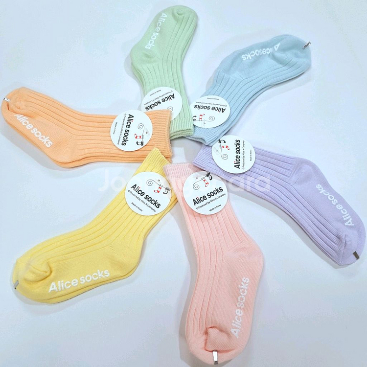 아동 골지양말 파스텔톤 양말 촬영용 새상품--2