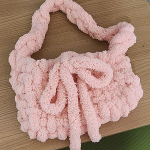 뜨개 파우치백