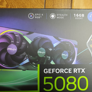 미개봉 PNY RTX 5080 EPIC-X RGB 판매