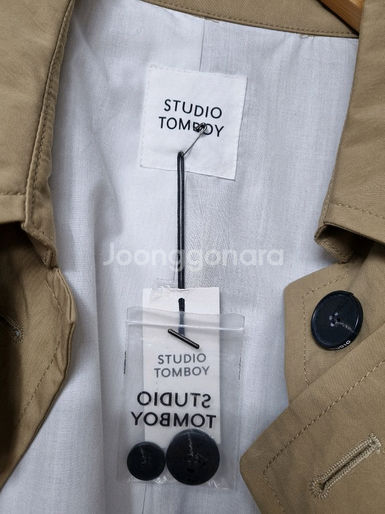 택포 (새상품) 톰보이 트렌치코트 free--5