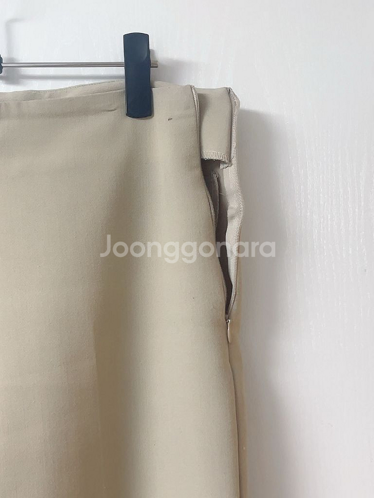 (S) 옆지퍼 하이웨이스트 부츠컷 팬츠 슬랙스 베이지--3