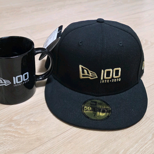 뉴에라 100주년 기념 캡 + 머그컵