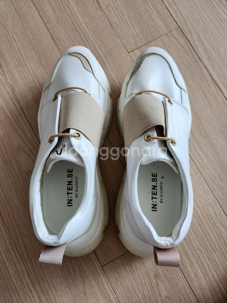엘칸토인테스 여자 흰색단화 가죽스니커즈 240--5