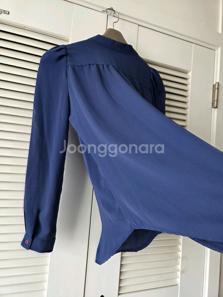 봄/여름 여성 정장쉬폰블라우스(고급스런 네이비)--7