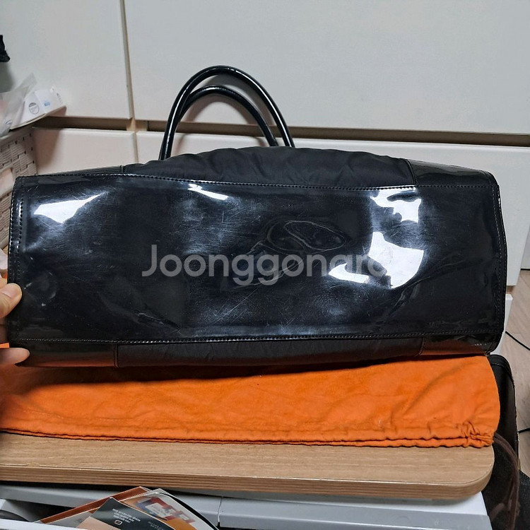 토리버치 블랙 나일론 토트백 숄더백 가방 빅백--4