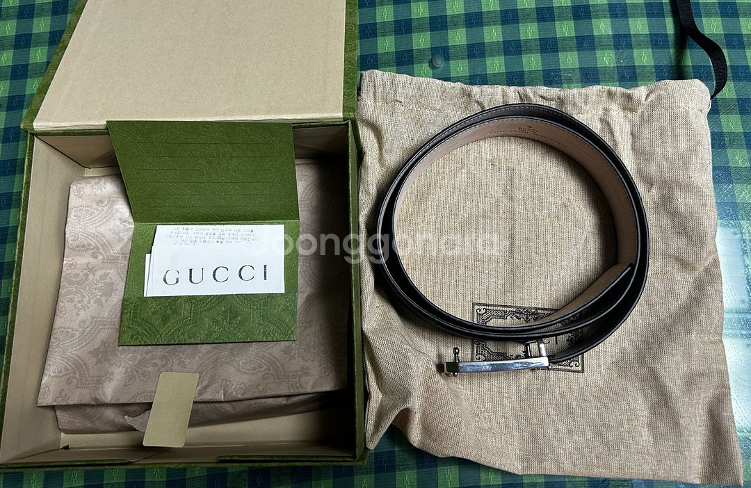 구찌 남성용벨트 미사용(새상품)--3