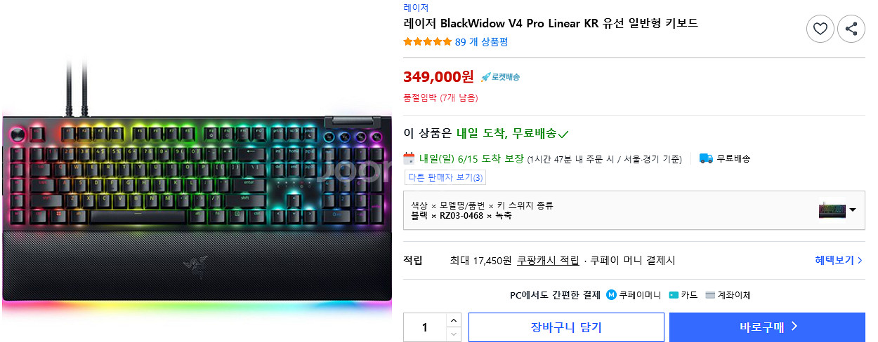 레이저 블랙위도우 V4 프로--0
