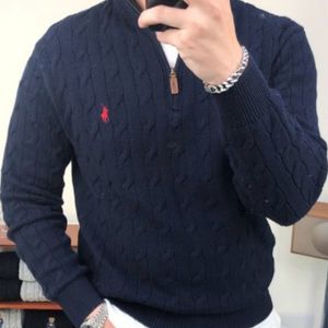 폴로 랄프로렌 반집업 니트