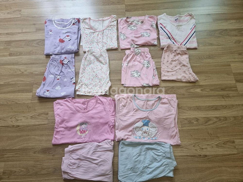 여아실내복 일괄 (초등저학년용)--0