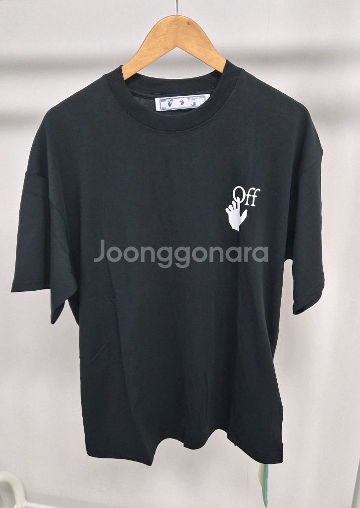 오프화이트 핸드애로우 반팔 새상품(남녀공용)--0