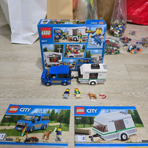 (중고) 레고 시티 60117 밴과 캠핑 트레일러