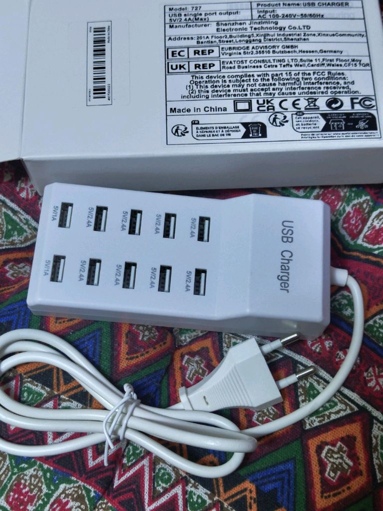 USB 10포트 충전기 새상품