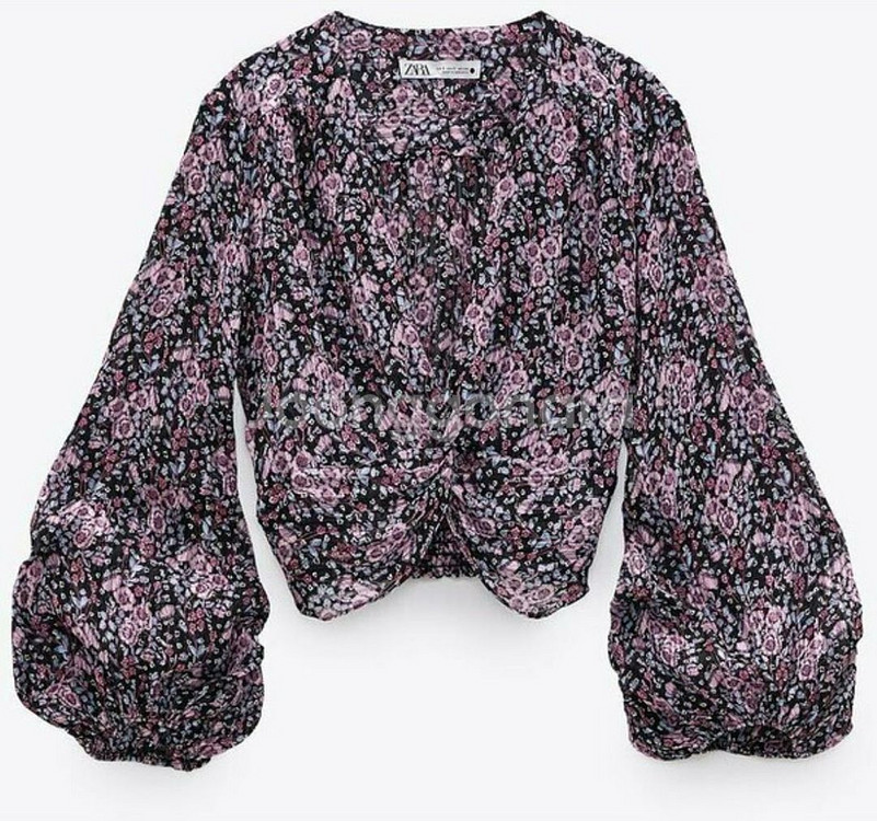 택 있는 새제품) 자라 플라워 패턴 셋업--2