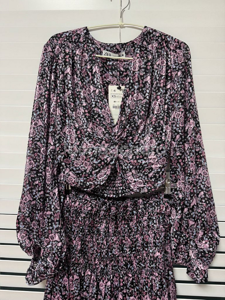 택 있는 새제품) 자라 플라워 패턴 셋업--0