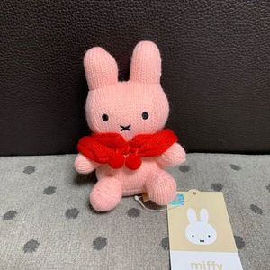 *새상품)정품 니트망토미피 인형키링 핑크미피12cm