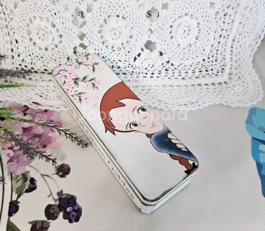 빨간머리앤 도장 인주 케이스 1종--1