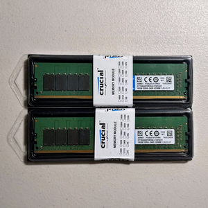 마이크론 ddr4 2400 16gb 램 2개 판매합니다