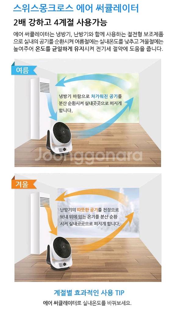 스위스 몽크로스 에어써큘레이터(택배포함)--5