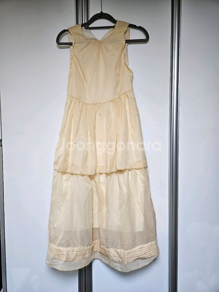 새상품 급매) 나시 캉캉 플리츠 롱 원피스--0